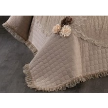 Baladi Home Dantelli 4 Parça Çift Kişilik Çeyizlik Yatak Örtüsü King Size