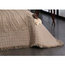 Baladi Home Dantelli 4 Parça Çift Kişilik Çeyizlik Yatak Örtüsü King Size