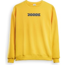 Taxxii Kadın Sarı Bisiklet Yaka Sweatshirt