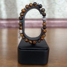 Mga Doğaltaş Kaplan Gözü Taşı Hematit Taşı Doğal Taş Bileklik Cesaret Taşı Güç Taşı Karizma Taşı Bileklik