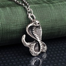 İdol Avm Cobra Snake Yılan Kobra Erkek Kolye Takı Aksesuar K24 T5