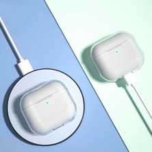 Cupcase Air Pods 3. Nesil Kılıf Şeffaf Sert Kristal Zore Airbag 14 Kılıf-Renksiz