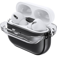 Cupcase Air Pods Pro 2 Zore Airbag 36 Darbelere Karşı Dayanıklı Kılıf-Şeffaf-Beyaz