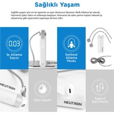 Neutron Ayarlanabilir Akıllı Bluetooth Gri Atlama Ipi