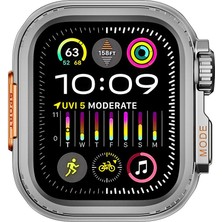 AktarMobile Apple Watch 6 5 4 Se 44 mm Uyumlu Watch Ultra Metal Kasa Dönüştürücü Gövde Koruma Önü Açık