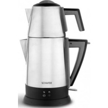 Schafer Inox Çaycı ve Cam French Press 1000 ml