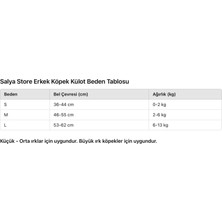 Salya Store Kırmızı Erkek Köpek Çiş Bezleri - 3'lü Avantajlı Paket | Su Geçirmez ve Yıkanabilir Erkek Köpek Külotu | Yavru ve Idrar Kaçıran Köpekler Için Mükemmel