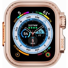AktarMobile Apple Watch 6 5 4 Se 44 mm Uyumlu Watch Ultra Metal Kasa Dönüştürücü Gövde Koruma Önü Açık