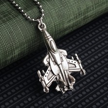 İdol Avm Havacılık Jet Uçak Erkek Kolye Takı Aksesuar K24 T5