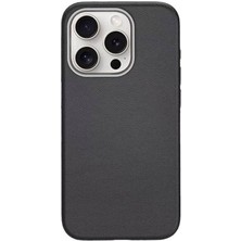 Başkenttekno iPhone 15 Pro Kılıf Magsafe Şarj Özellikli Pu Deri Adora Kapak