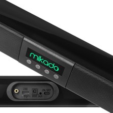 Mıkado MD-SB102 Siyah 2X10W 12V/1.5A Bt+Usb+Aux+Tf Kartlı Ev Sinema Soundbar Hoparlör