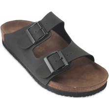 Slazenger Lens Unisex Siyah Nubuk Terlik Tokalı Tasarım ile Rahat ve Şık Kullanım