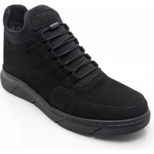 Çiğdem Kundura Quotazio Içi Yünlü Lastik Bağlı Ortopedik Bot - Siyah Nubuk - 41