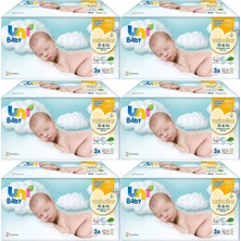 Uni Baby Islak Havlu Hassas Yeni Doğan 40 Yaprak (18 Li Set) 720 Yaprak (Narin Ciltler Için) (6pk*3)