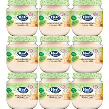 Hero Baby Kavanoz Maması 120GR Muzlu Bisküvili Muhallebi (9 Lu Set)