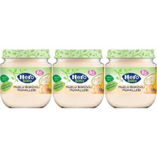 Hero Baby Kavanoz Maması 120GR Muzlu Bisküvili Muhallebi (3 Lü Set)