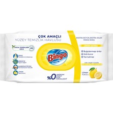 Bingo Clean Yüzey Temizlik Havlusu 96 Yaprak Limon Kokulu Plastik Kapaklı (6 Lı Set) 576 Yaprak