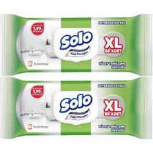 Solo Yüzey Temizlik Havlusu 80 Yaprak Xl Deterjan Katkılı Plastik Kapaklı (2 Li Set) 160 Yaprak