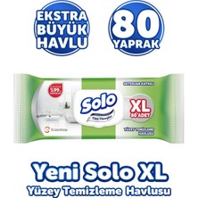 Solo Yüzey Temizlik Havlusu 80 Yaprak Xl Deterjan Katkılı Plastik Kapaklı (2 Li Set) 160 Yaprak