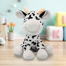 Sunman Puffy Friends Cow Sevimli Oyun ve Uyku Arkadaşım Inek 35 x 30 cm