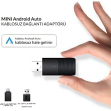 Embatech Araç Içi Android Cihazlar Için Kablosuz Android Auto Adaptörü, Wireless Android Auto Çevirici