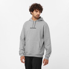 Salomon Logo Pull Over Erkek Sweatshirt - Gri