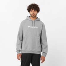 Salomon Logo Performance Erkek Sweatshirt - Gri