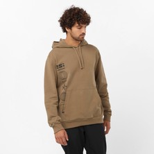Salomon Erkek Fleece Graphic Pull Over Kapüşonlu