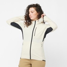 Salomon Essential Lightwarm Kadın Kapüşonlu Polar - Bej