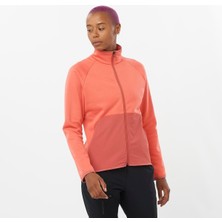 Salomon Essential Warm Full Zip Kadın Pembe Fleece