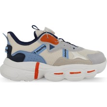 Cool Cool Rex Gri Akıllı Bağ Hafif Ortopedik Taban Erkek Çocuk Spor Ayakkabı