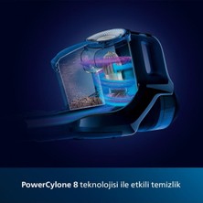 Philips  360° Emiş Başlığı Powerblade Motor 2'si 1 Arada: Dikey ve El Süpürgesi Şarjlı Dikey Süpürge  3200W Ütü ve Lambader Hediye