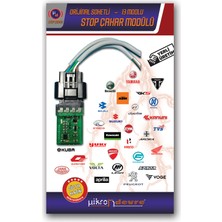 Mikron Devre Sym Uyumlu 13 Modlu Stop Çakar Modülü Uçak Kanadı Orijinal Soket F1 Stil Çakarlı Stop Devresi