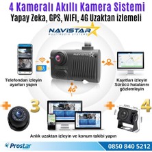 Navistar 4 Kameralı 4g Uzaktan Izlemeli Gps Wifi Yapay Zekalı Akıllı