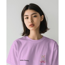 Helios Haute Cherry Tasarım Relaxed Fit Kadın Baskılı Tişört