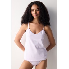 Penti V Neck Cotton Açık Pembe Cami Atlet