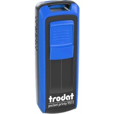 Trodat 9511 38X14 mm Mavi Gövdeli Kişisel Küçük Boy Kaşe  (  1  Adet  )