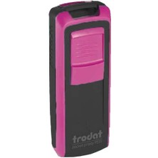 Trodat 9511 38X14 mm Pembe Gövdeli Kişisel Küçük Boy Cep Kaşesi  (  1  Adet  )