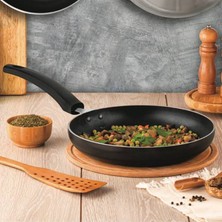 Evren 24 cm Maestro Maksi Tava, Horeca Non-Stick Kızartma Tavası 24 cm (Bakalit Kulp)