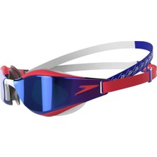 Speedo Fastskin Hyper Elite Aynalı Yarış Gözlüğü (Kırmızı-Mavi)