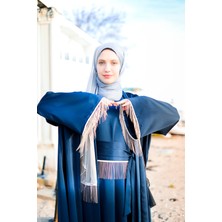 Harika Wear Harika Mavi Ipek Abaya Ferace