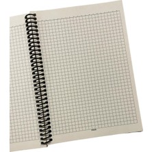 Folix A5 Küçük Boy Kraft Kapak 70 Yaprak Spiralli Defter Kareli 4'lü Set