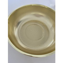 Decorland Gold Paslanmaz Çelik Makarna-Pilav Süzgeci 32 cm Büyük Boy