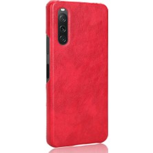 Colorful Shop Sony Xperia 10 V Koruyucu Kapak Için Retro Kılıf Lychee Desen Anti (Yurt Dışından)