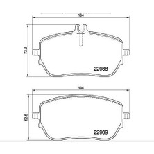 MGA Mercedes Ön Fren Balata MGA-56337