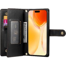 Mays Boutique IPhone 16 Için Flip Case Artı Çok Fonksiyonlu Kart Yuvaları Kickstand Cüzdan (Yurt Dışından)