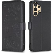 Mays Boutique Samsung Galaxy Için Flip Case A52S 5g Yonca Çiçek Pu Deri Çok Renkli (Yurt Dışından)