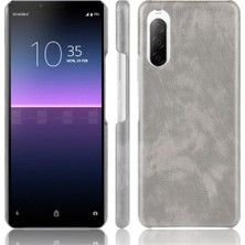 Mays Boutique Sony Xperia 10 Iı Lychee Desen Uyumluluk Anti Scratch Için Retro Kılıf (Yurt Dışından)