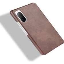 Mays Boutique Sony Xperia 10 Iı Lychee Desen Uyumluluk Anti Scratch Için Retro Kılıf (Yurt Dışından)