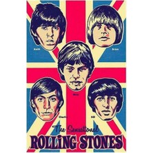 512 Art Design Rolling Stones Müzik Albüm Afiş Duvar Poster 30 x 42 Çerçevesiz